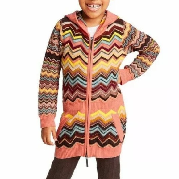Missoni Baby Toddler Girls Zip-up Cardigan Sweater - Picture 1 of 9